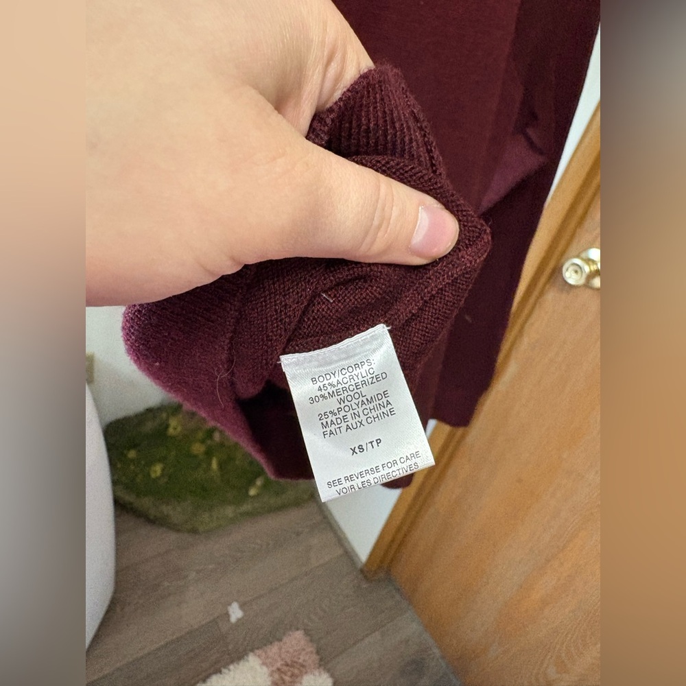 Cami NYC Women's Crewneck Sweater in Burgundy - Picture 10 of 10